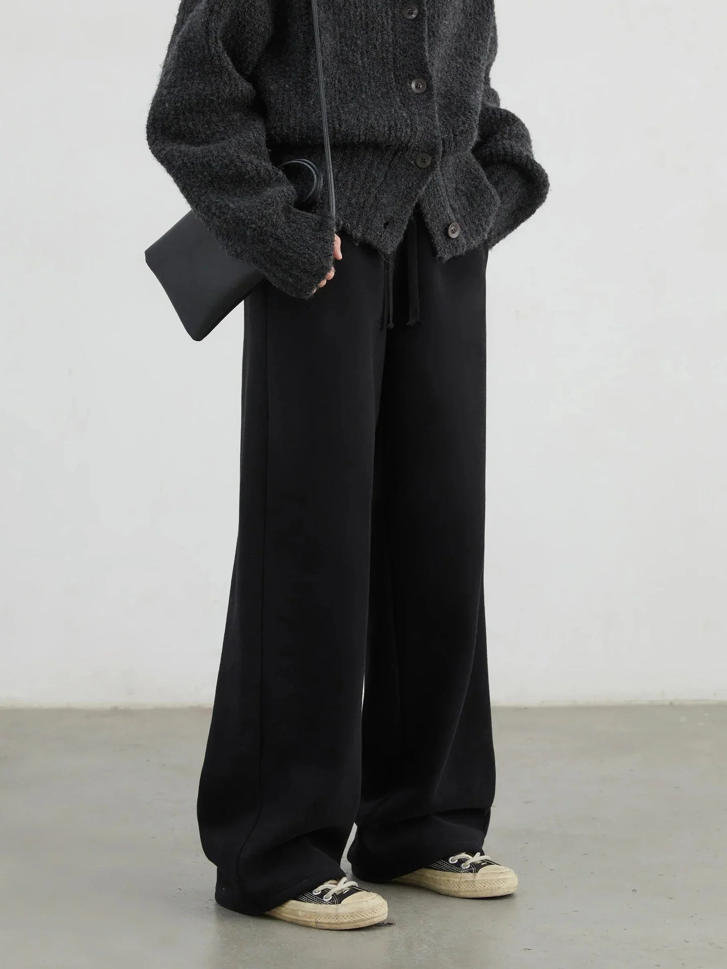 High-Waisted Fleece Sweatpants Autumn & Winter