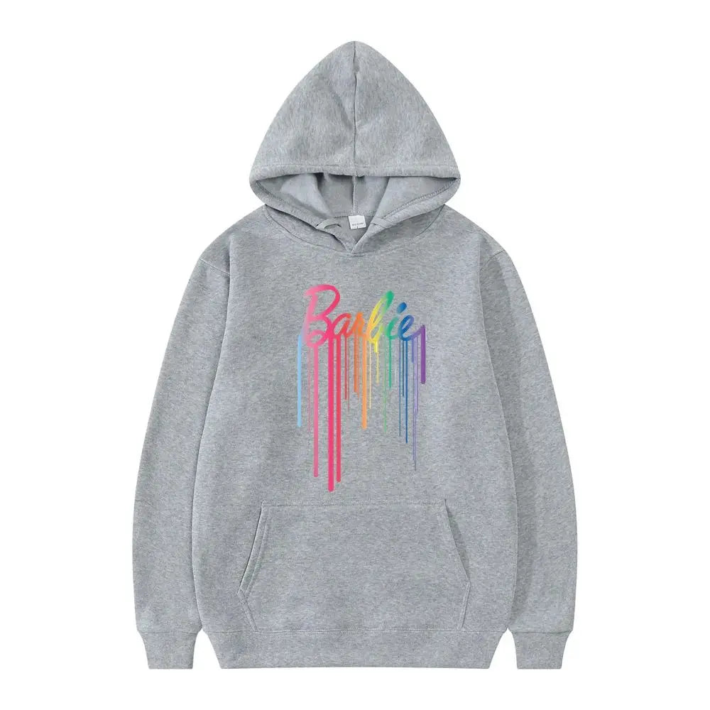 New 2024 Women's Dripping Paint Pullover Sweatshirt Spring Autumn M Size Comfortable Soft Fabric Casual Streetwear