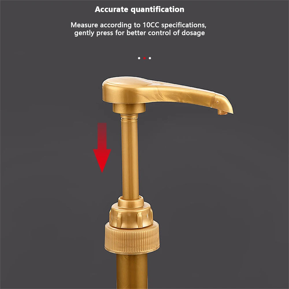 1/2/4/6 Pcs  Coffee Milk Tea Dispenser Syrup Pump Black Liquid Dispenser For Syrup 10Ml Juice Bottle Dispenser Pump