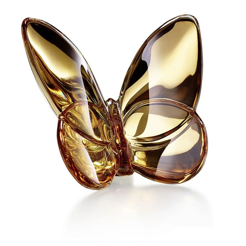 Multiple Color Crystal Butterfly Figurines Reflective Clear Crystal Glass Butterfly Ornament Vivid Super Winkling