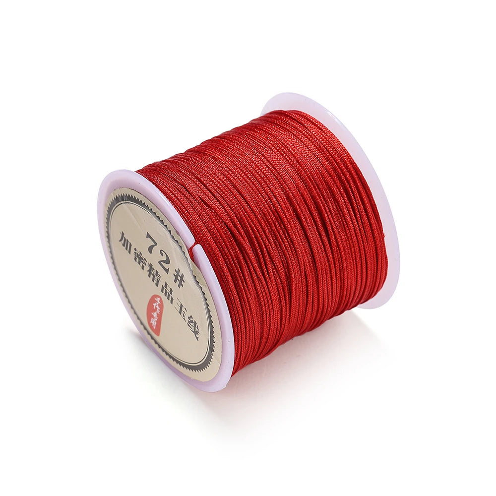 10/50M 0.8mm Nylon Thread Cord Chinese Knot Bracelet Braided String for DIY Tassel Beading Shamballa String Jewelry Making
