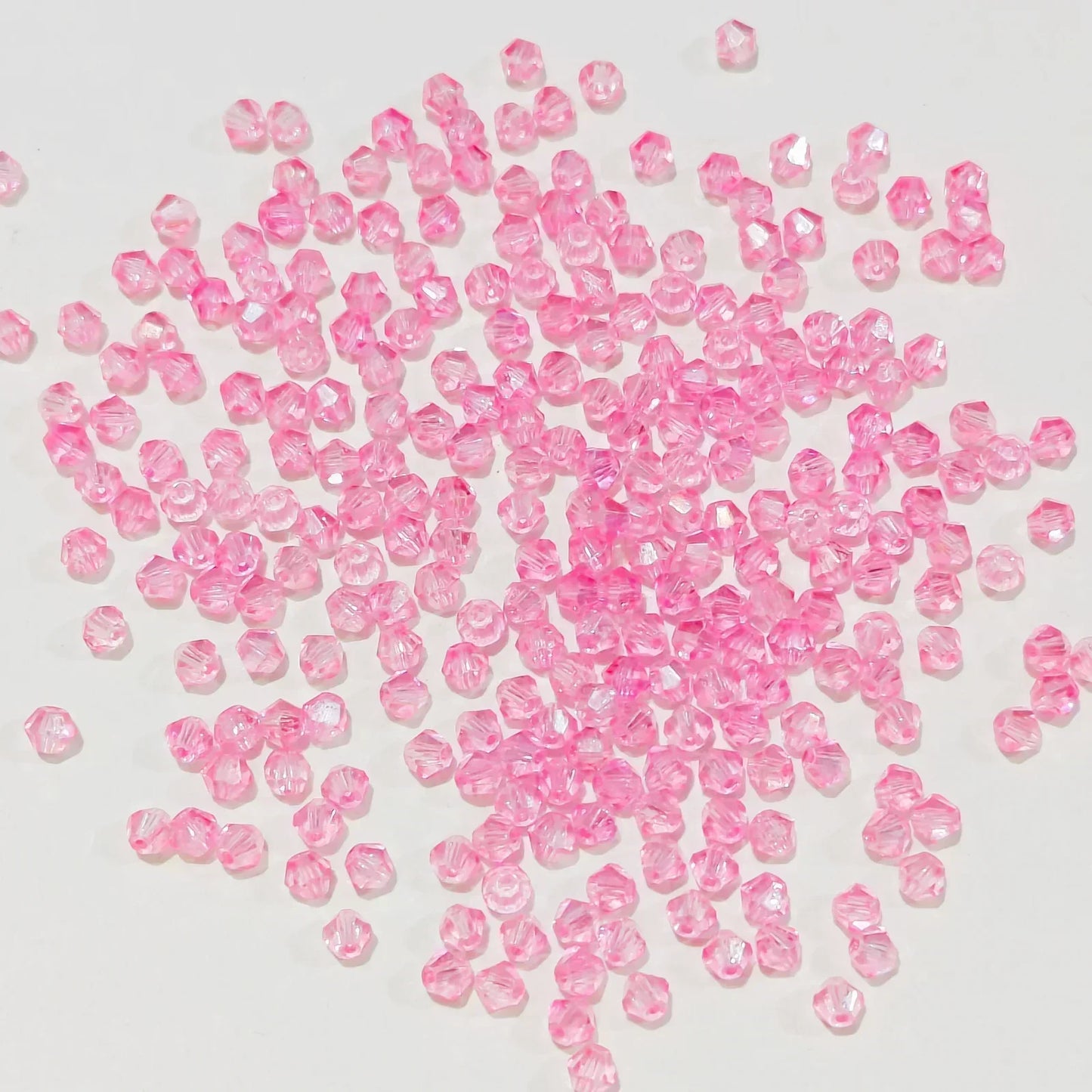 100pcs Multicolor Crystal Bicone Shaped Beads Loose Spacer Glass Beads for Jewelry Making Bracelet Necklace Earring Accessories