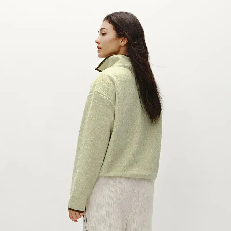 Women's Embroidered Fleece Sweatshirt
