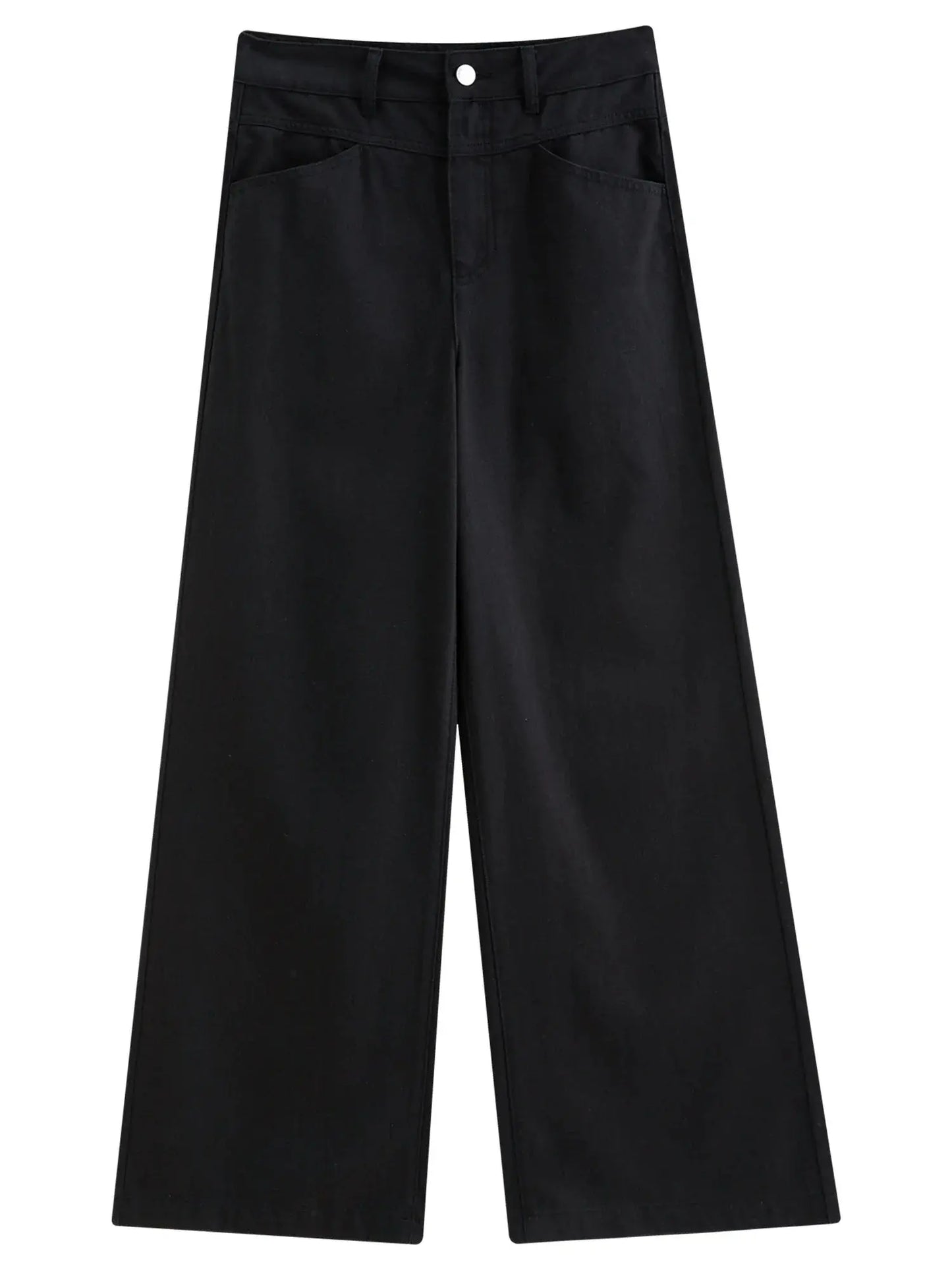 Multi-Color Wide-Leg Straight Jeans