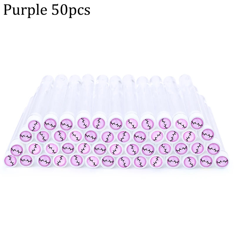 Reusable Eyebrow Brush Tube Disposable Eyelash Brush Eyebrow Brush Replaceable Dust-proof Sparkling Broken Diamond Makeup Brush