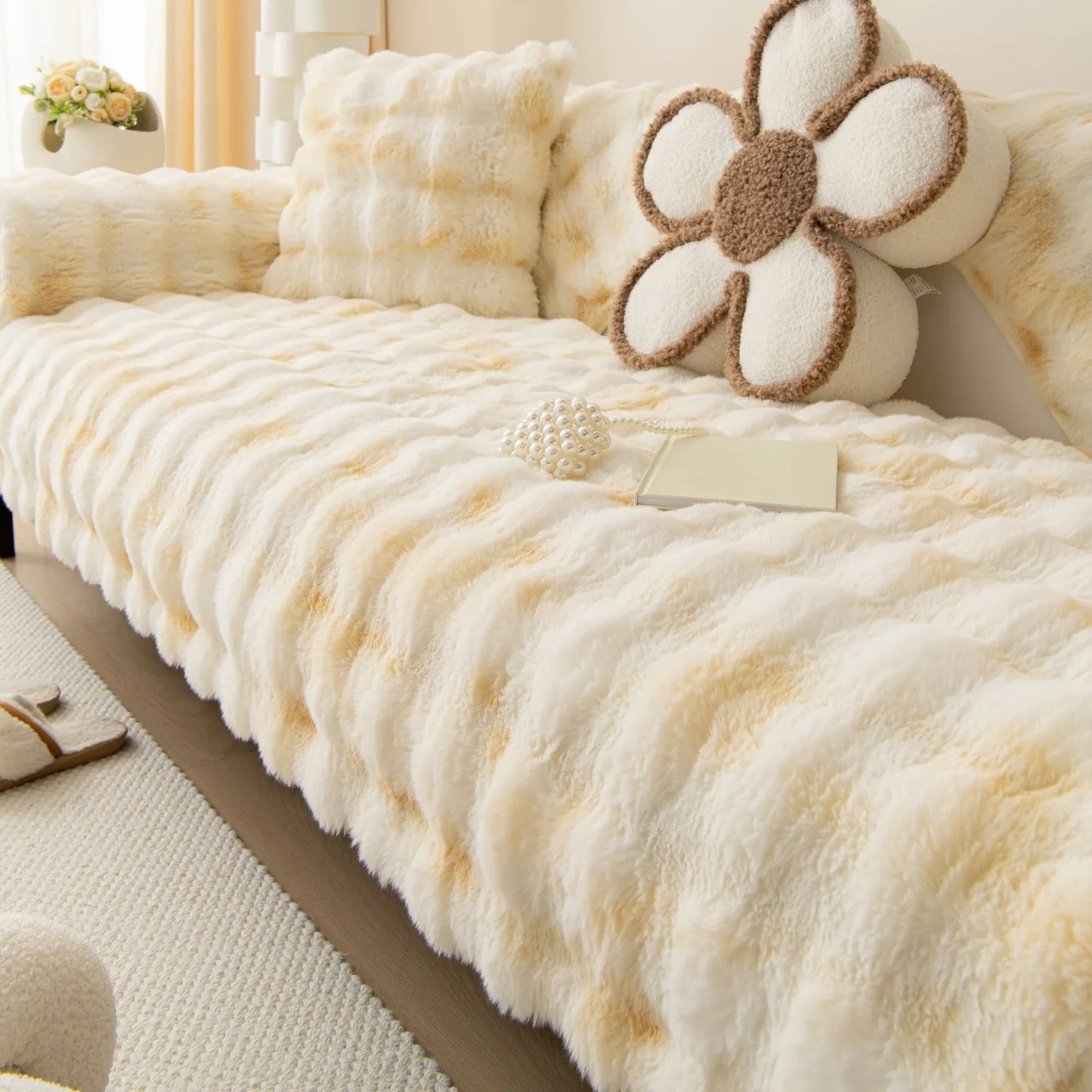 Velvet Couch Cover – Soft, Stylish, and Cat & Dog Proof Couch Throw Cover