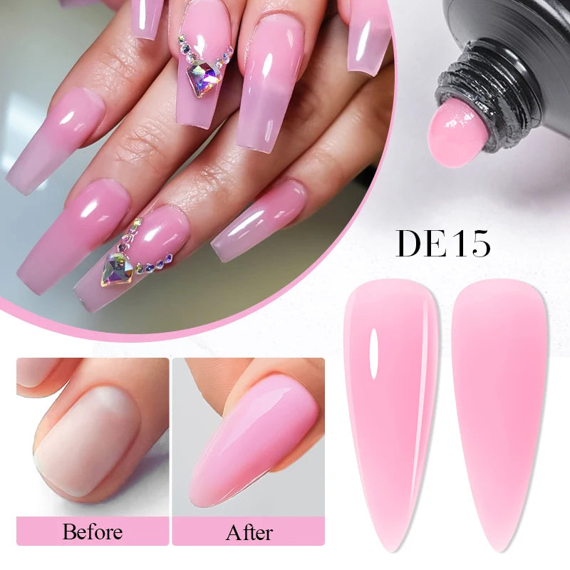 Mtssii 20ml Fluorescent Nail Extension Gel Nail Building Acrylic Nail Gel UV LED Soak Off UV Extend Gel For Nail Extensions