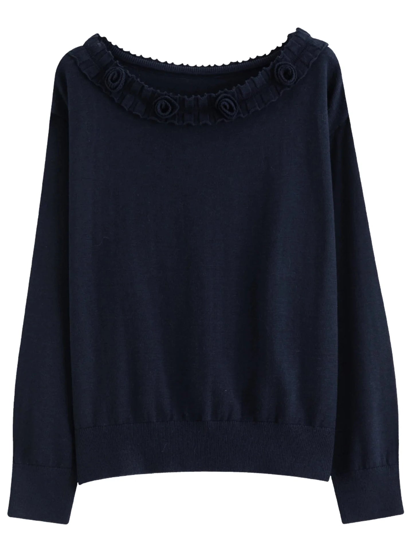 Stylish Trimmed Knit Set Off-Shoulder Top & Mini Skirt
