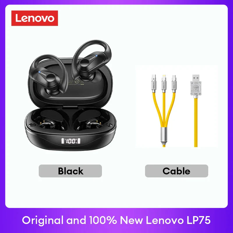 Lenovo Bluetooth V5.3 Wireless Headphones