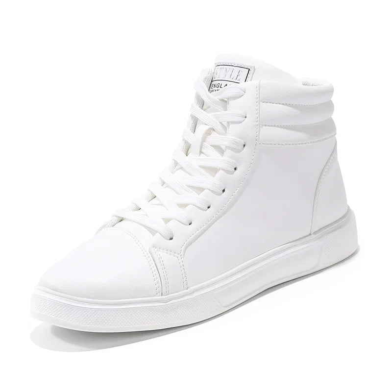 Spring Fashion Red Men's Sneakers High Top Skateboarding Shoes for