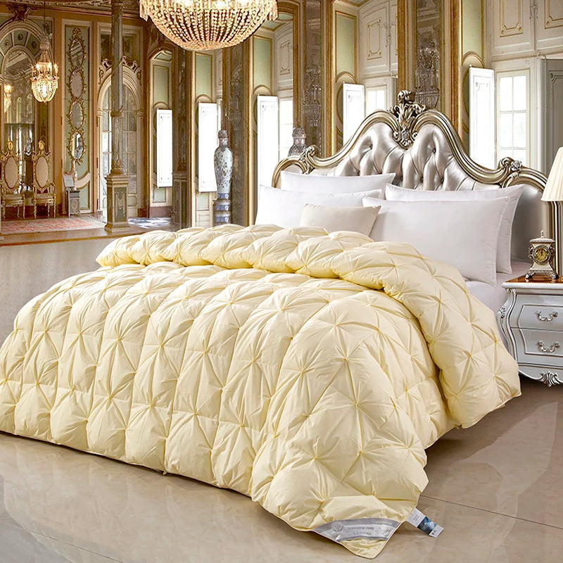 100% pure cotton goose down comforter, five-star hotel down comforter, winter thick comforter, spring and autumn comforter