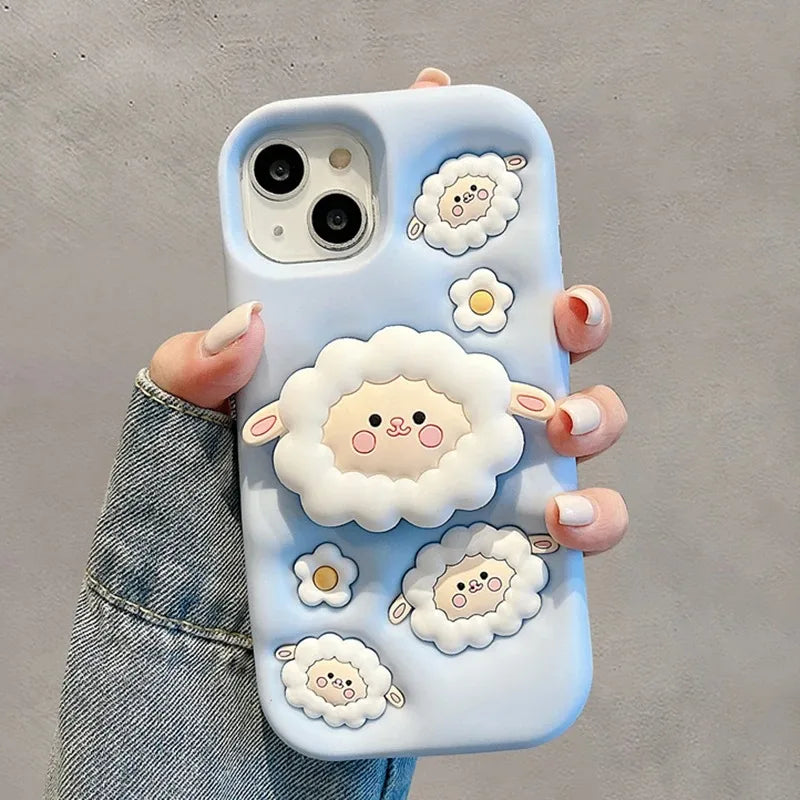 Sheep Folding Stand Holder Lamb Bracket Phone Case