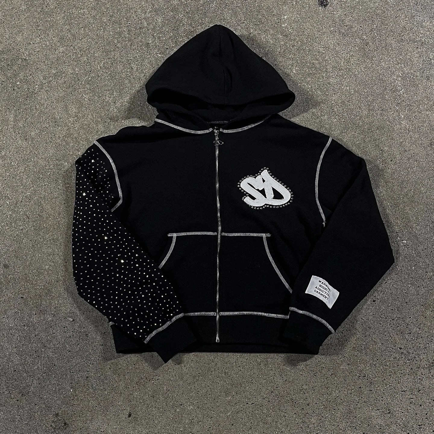 2024 High Street Trend Vintage Alphabet Embroidery Hoodie for Men Y2k Goth Harajuku Fashion Coat Couple Casual Loose Sweatshirt