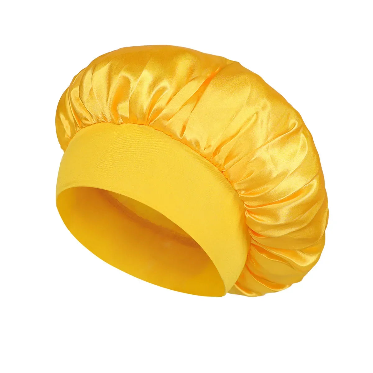Solid Wide-Brimmed Satin Hair Bonnet for Sleeping *Multiple Colors*