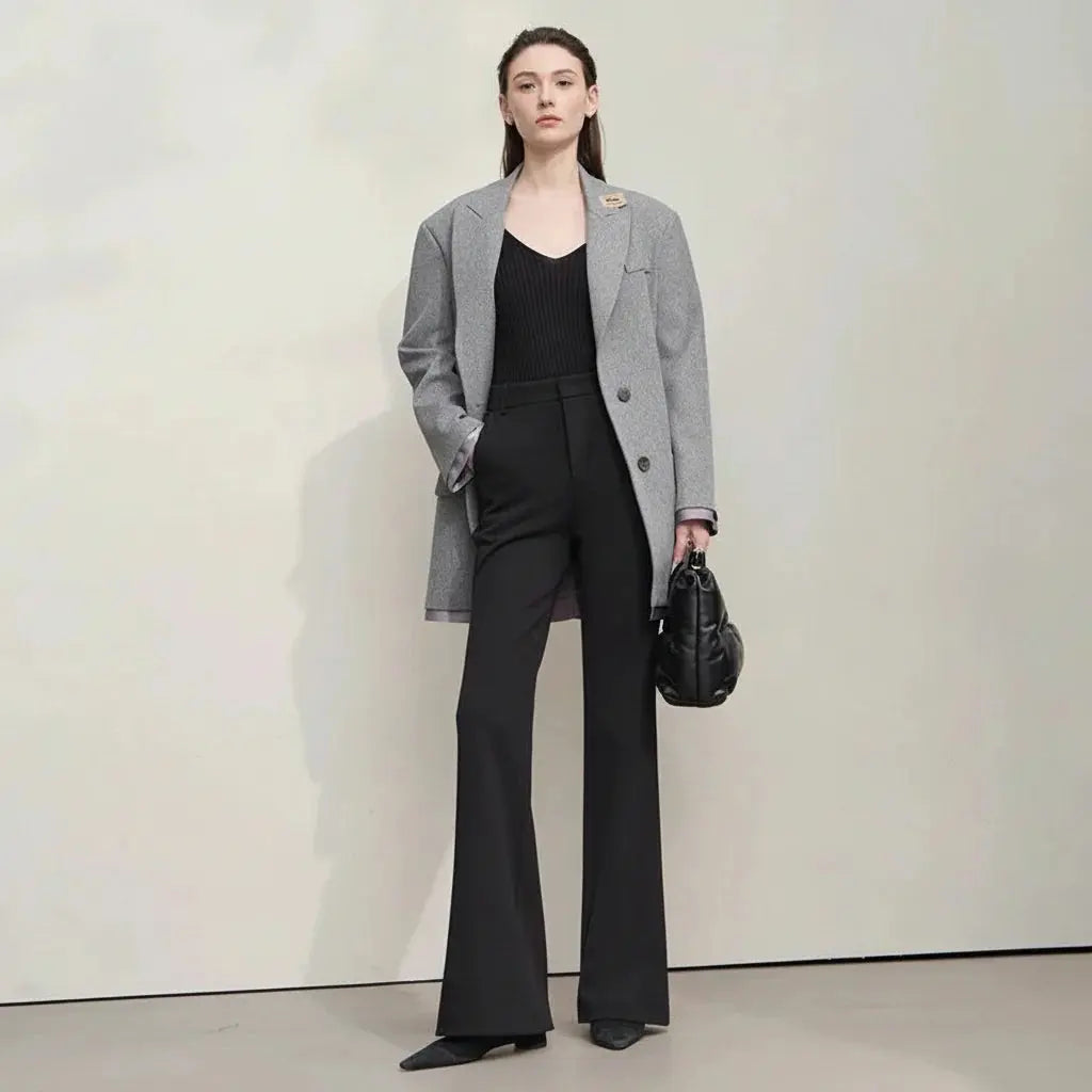 High-Waist Full-Length Pants for Women