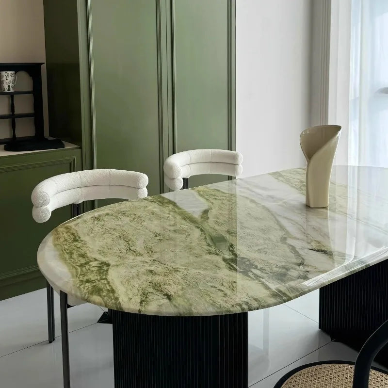 Glass Conference Dining Table Living Room Makeup Service Lounge Reception Dining Table Corner Terrace Mesa Office Furniture