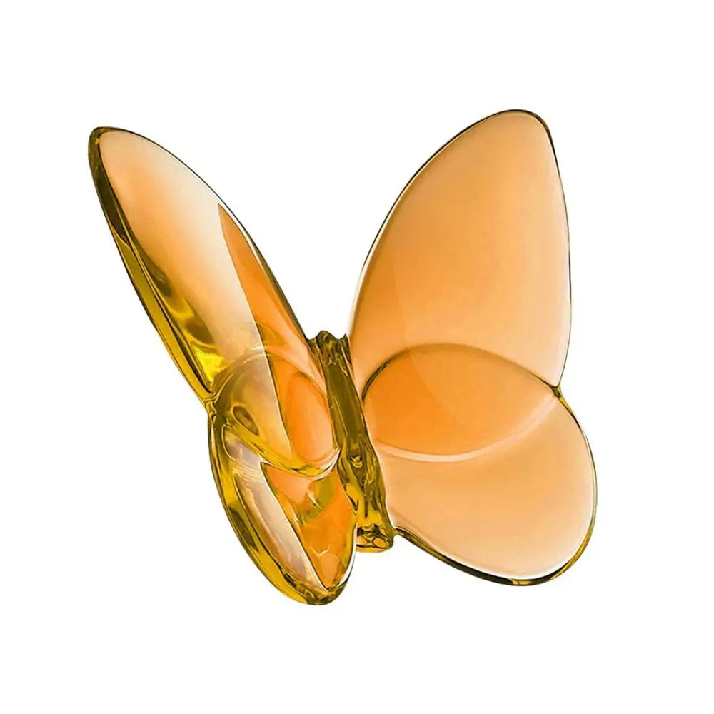 Multiple Color Crystal Butterfly Figurines Reflective Clear Crystal Glass Butterfly Ornament Vivid Super Winkling