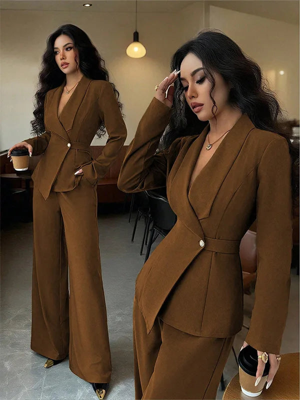 Women's 2 Piece Business Suit  - Temperament Fashion