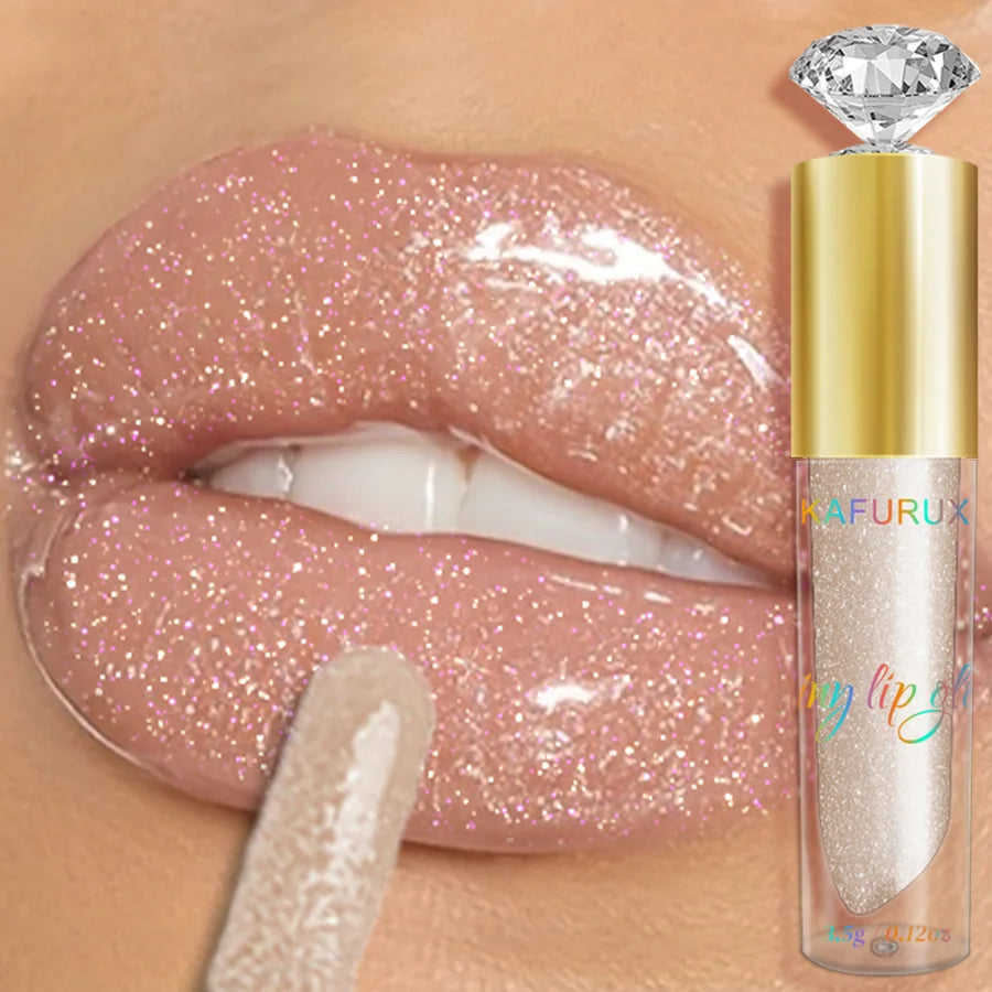 Moisturizing Diamond Shimmer Glitter Lip Gloss