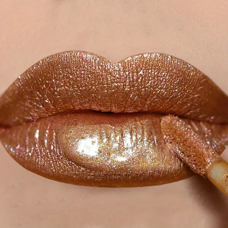 metallic shimmer lip gloss