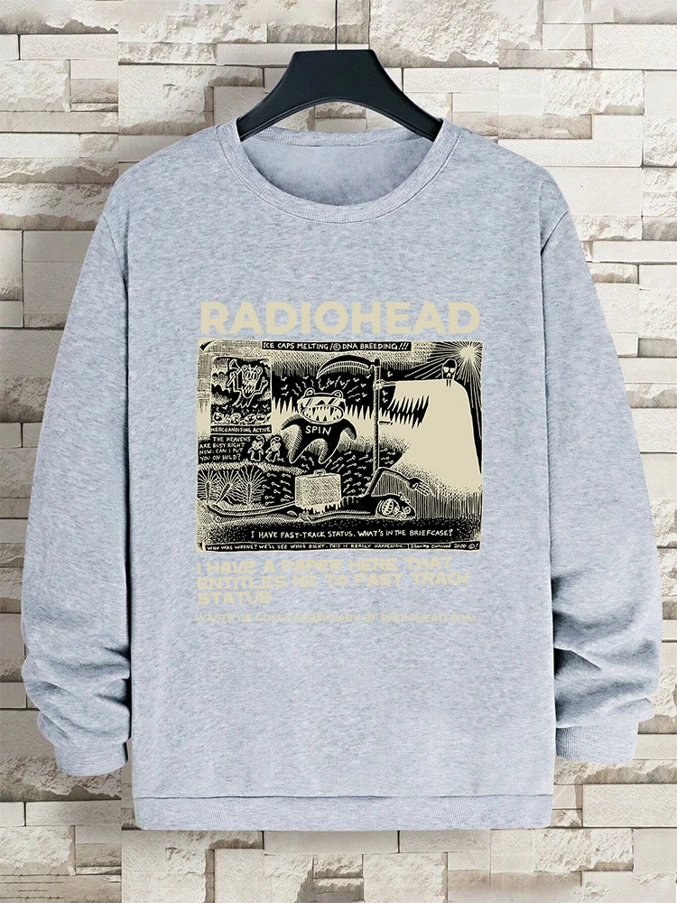 North America Tour Rock Boy Clothes Man Pullover Fleece Sweatshirt Fashion Casual Loose Hoody Autumn Oversized Women Hoodie