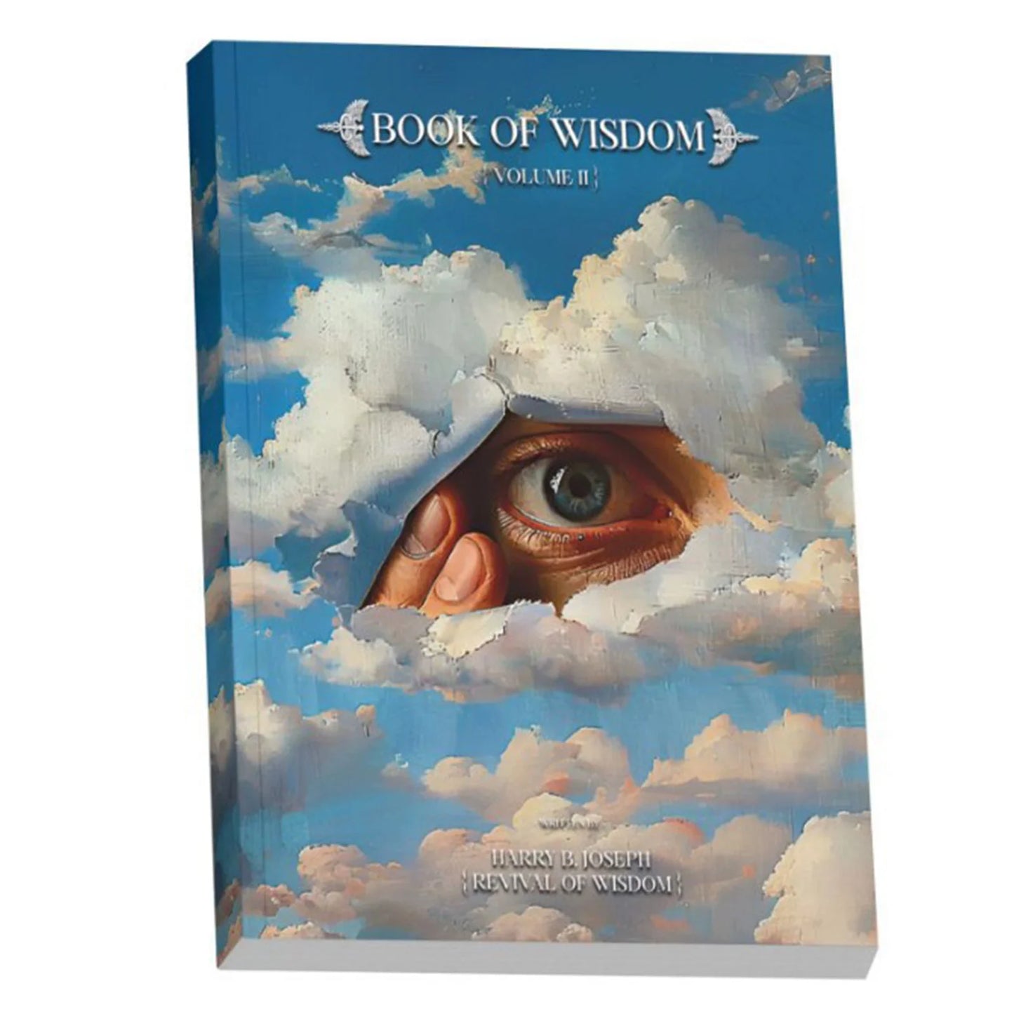 BOOK OF WISDOM Themed Notebook with Wisdom Eye Cover for Self Reflection and Philosophy Learning