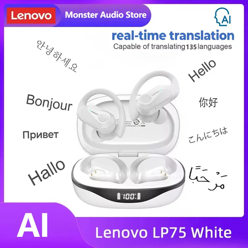 Lenovo Bluetooth V5.3 Wireless Headphones