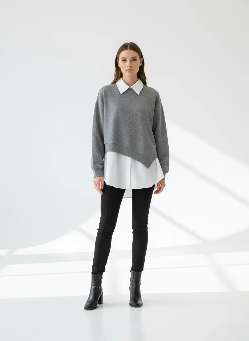 Simple and Catchy Stylish Patchwork Blouse