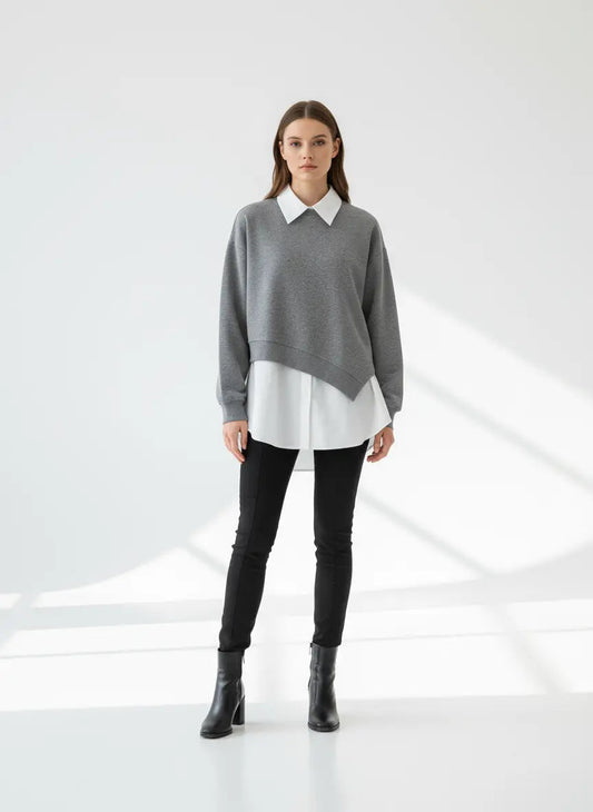 Simple and Catchy Stylish Patchwork Blouse