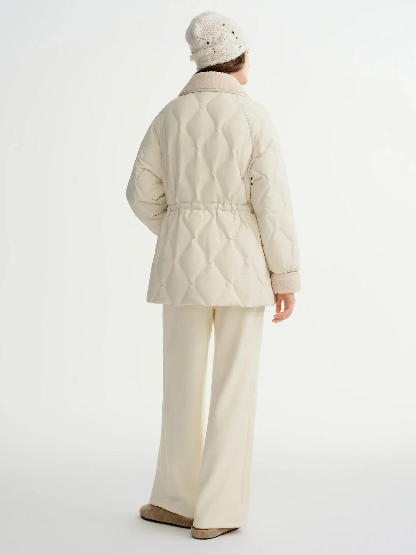 Women’s Waist-Defining Down Casual Winter Jacket