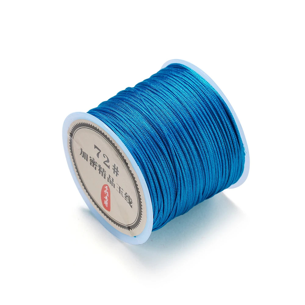 10/50M 0.8mm Nylon Thread Cord Chinese Knot Bracelet Braided String for DIY Tassel Beading Shamballa String Jewelry Making
