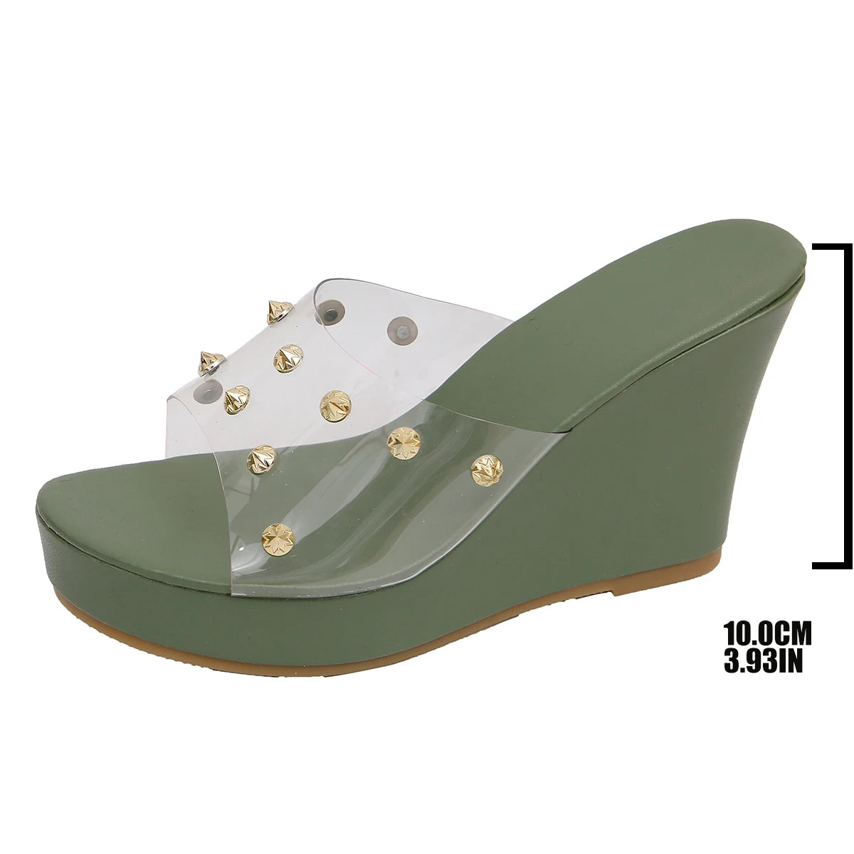 Trend Women Wedges Sandals Summer Beach Platform Sandals Femme Lightweight High Heels Shoes Designer Dress Crystal Slides Women