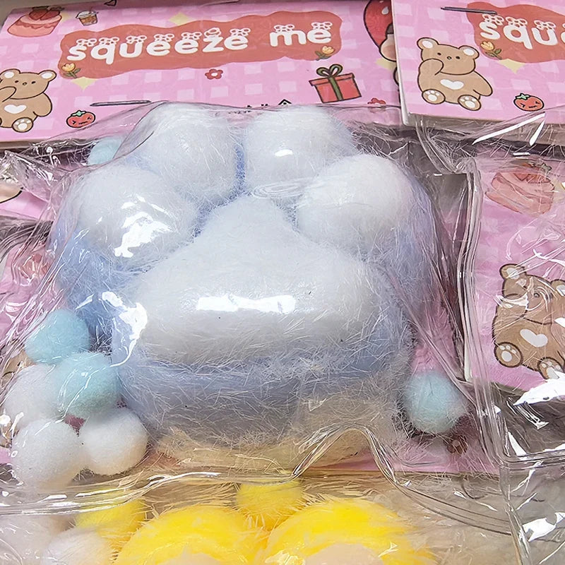 Squeeze Cat Paw Toy | Soft Sticky Stress Relief Squishy Gift