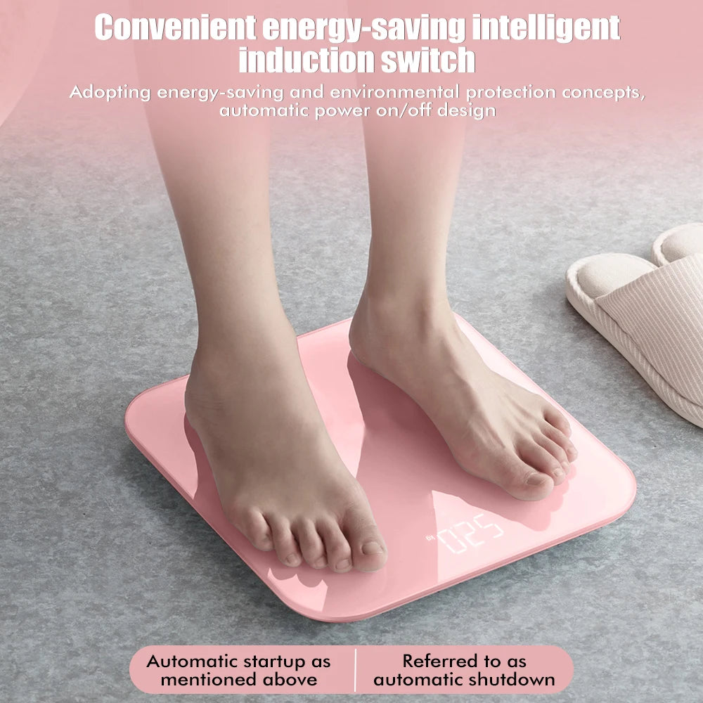 Digital Bathroom Scale LED Smart Body Fat Scale Accurate Measurement weight Included 3*AAA Batteries Analyzer Testing Scale
