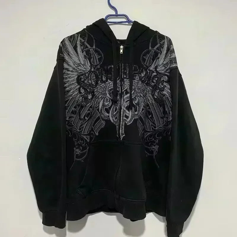 Y2K Retro Hoodie Men Printed Camouflage Pattern Pullover Sweatshirts High Street Hip Hop Streetwear Oversized Unisex Camo Hoodie