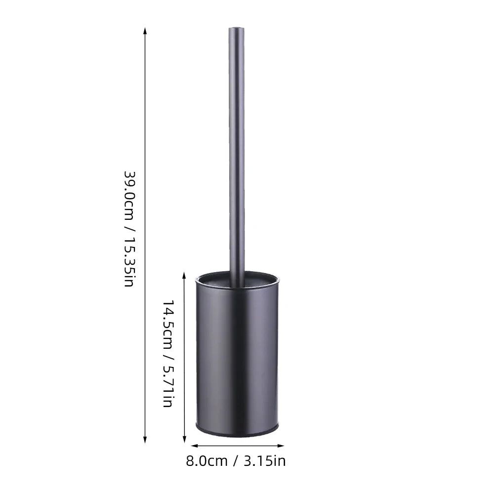 Toilet Bowl Brush Holder Set – Hidden Compact Deep Cleaning Scrubber