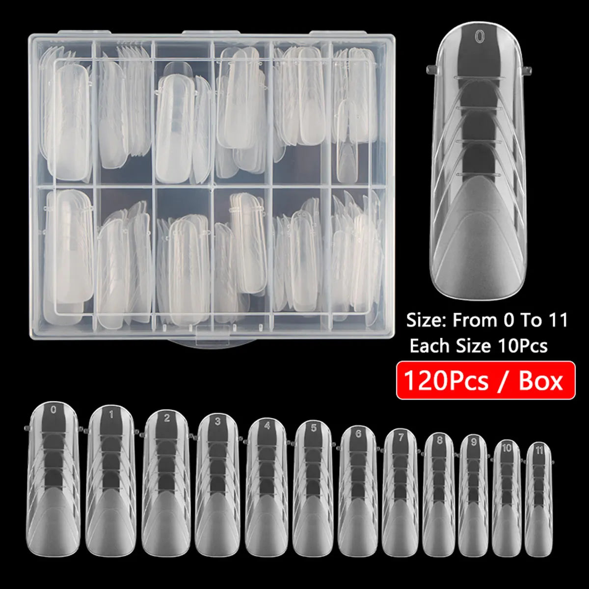 UPPER/DUAL NAIL FORMS #2 FOR ACRYGEL, POLYGEL 120pc-0