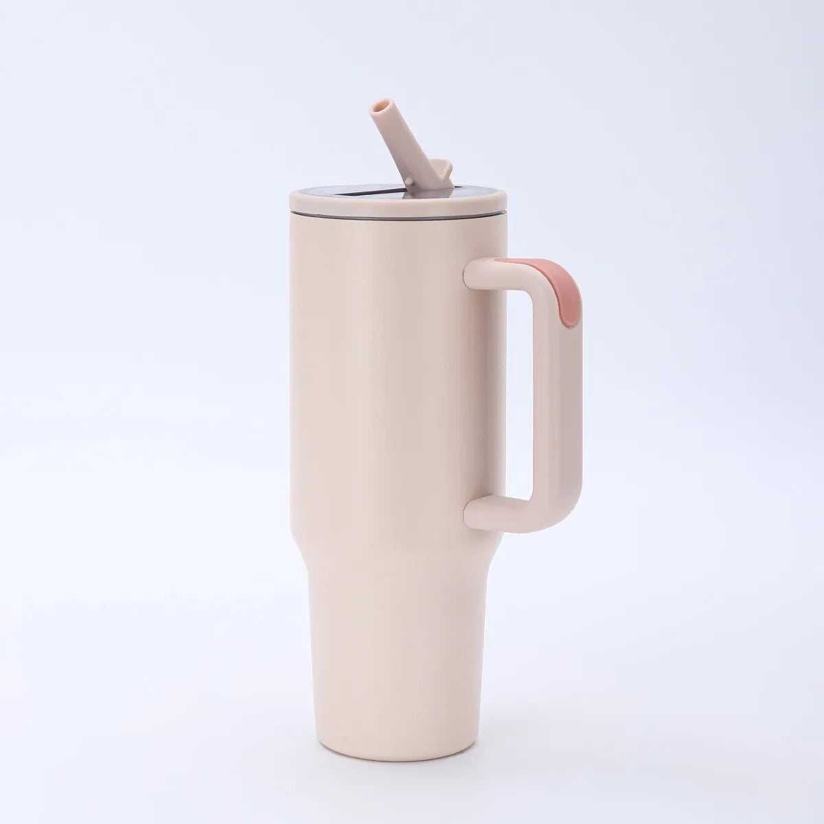 Personalized Custom Name Stainless Steel Insulated Cup With Handle And Straw For Car Use Suitable For Fitness And Outdoor Travel