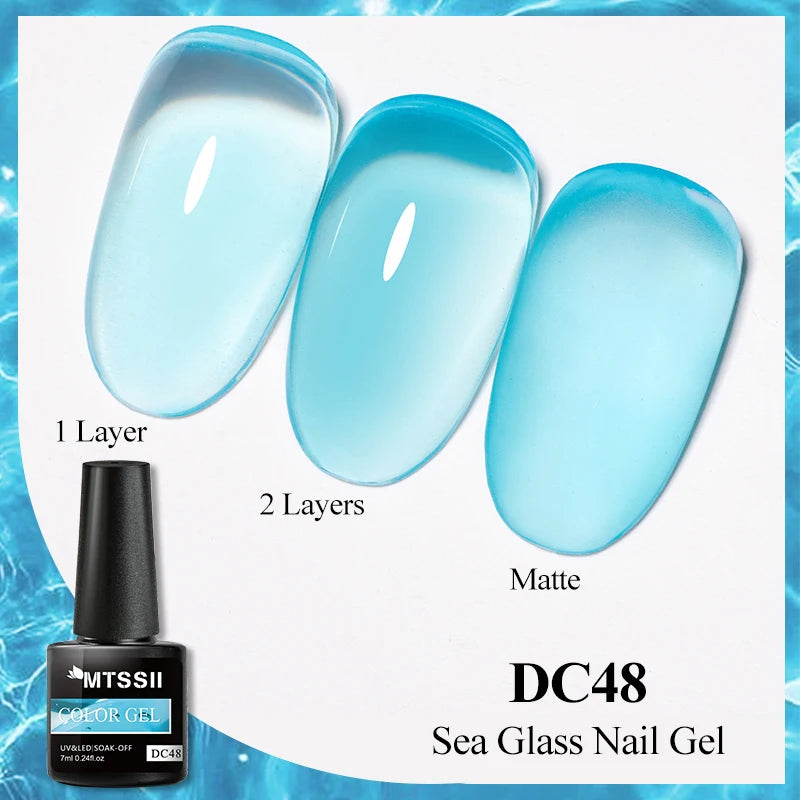 Mtssii 7ml Neon Snowflake Gel Nail Polish Fluorescent Gel UV LED Semi Permanent Glitter Snow Sequins Nails Art Design Varnishes