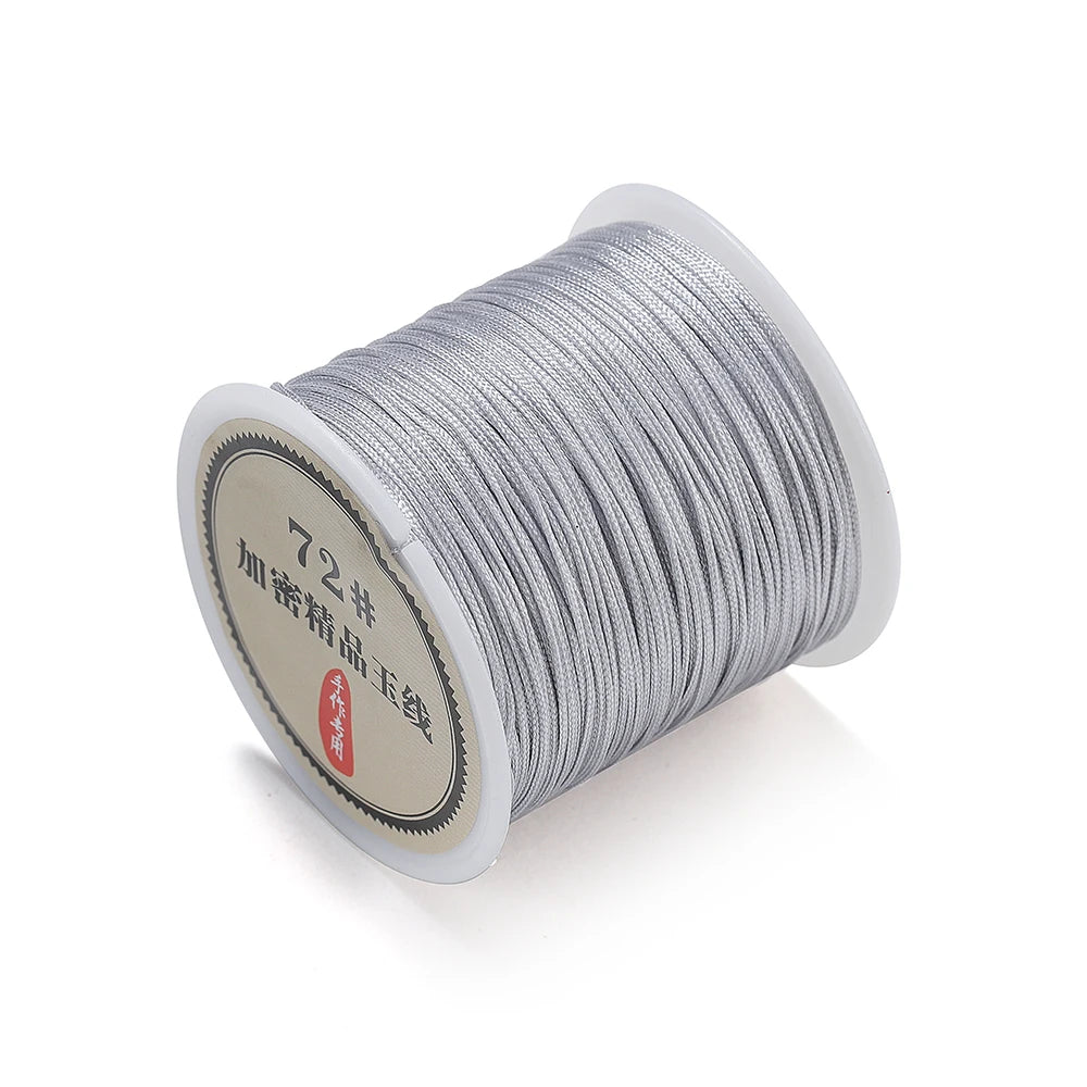 10/50M 0.8mm Nylon Thread Cord Chinese Knot Bracelet Braided String for DIY Tassel Beading Shamballa String Jewelry Making