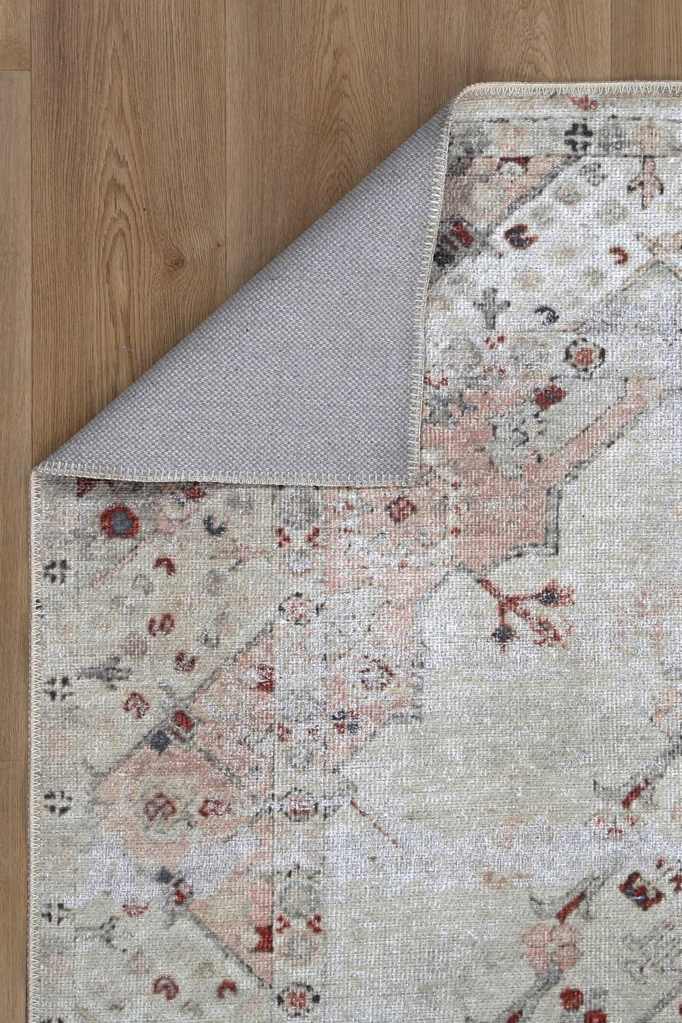 Sauville Modern Blush in Beige : Runner Rug-3