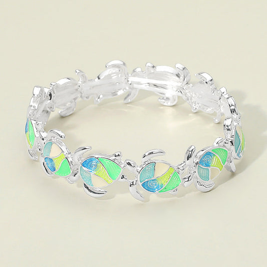 Sea Turtle Beaded Stretch Bracelet