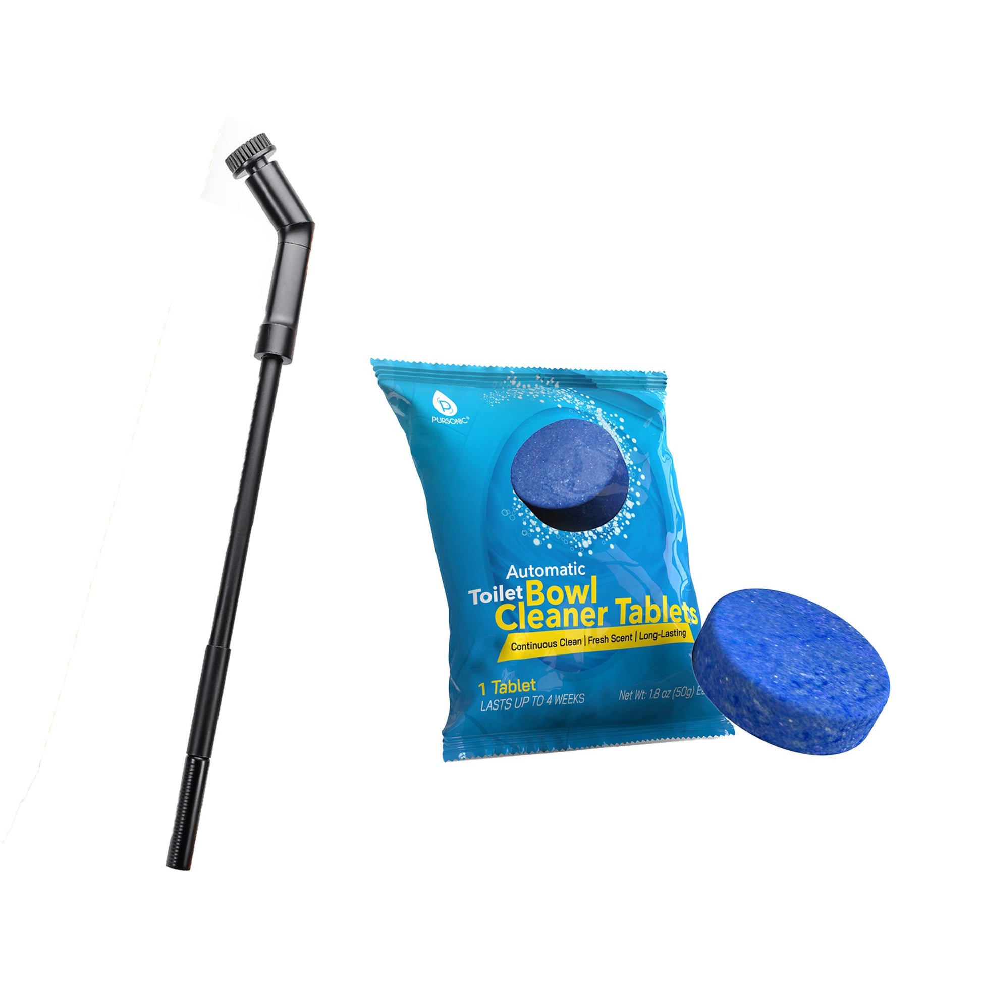 Pursonic Ultimate Home Cleaning Bundle – Rechargeable Scalable Scrubber Brush + Automatic Toilet Bowl Cleaner Tablets-0