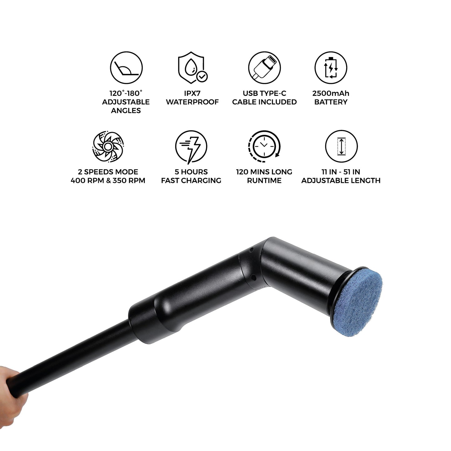 Pursonic Ultimate Home Cleaning Bundle – Rechargeable Scalable Scrubber Brush + Automatic Toilet Bowl Cleaner Tablets-1