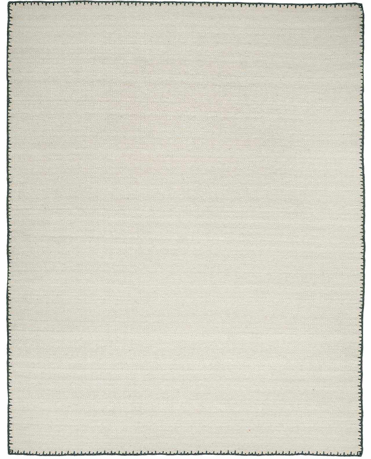 Ayumu Off White Hand Woven Wool Area Rug-0