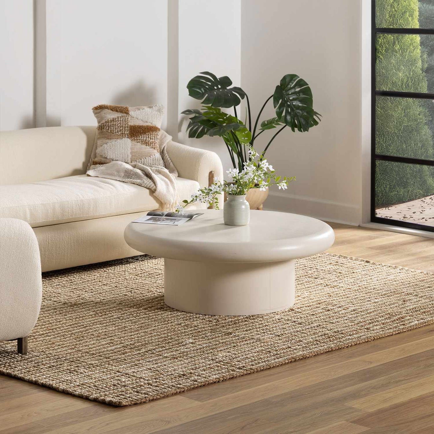 Ambel Tan&Brown Jute Rug-1
