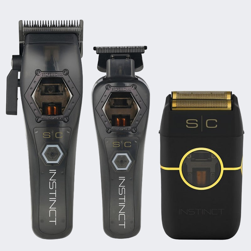 StyleCraft Metal Instinct Collection – Clipper, Trimmer with FREE Metal Shaver