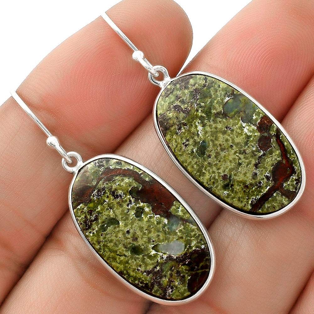Dragon Blood Stone - South Africa Earrings E-1001 SDE66018-0