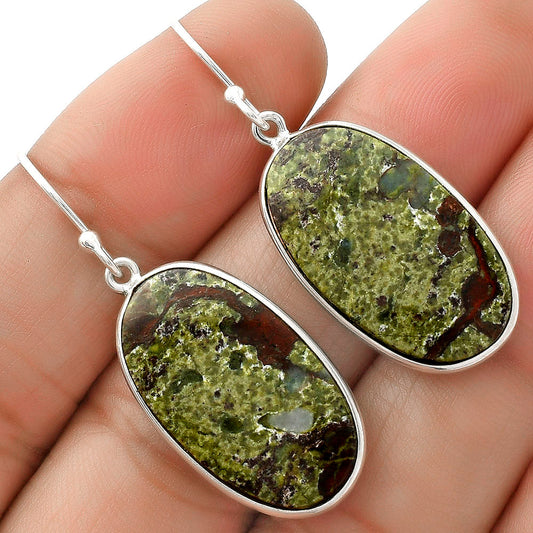 Dragon Blood Stone - South Africa Earrings E-1001 SDE66018-0