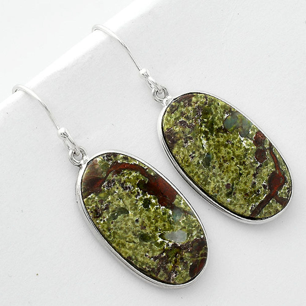 Dragon Blood Stone - South Africa Earrings E-1001 SDE66018-2